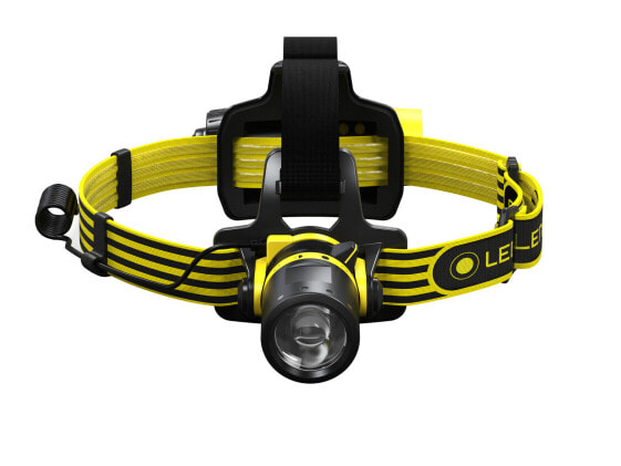 LED Lenser EXH8R - Headband flashlight - Black - Yellow - IP68 - 200 lm - 130 m - 45 h