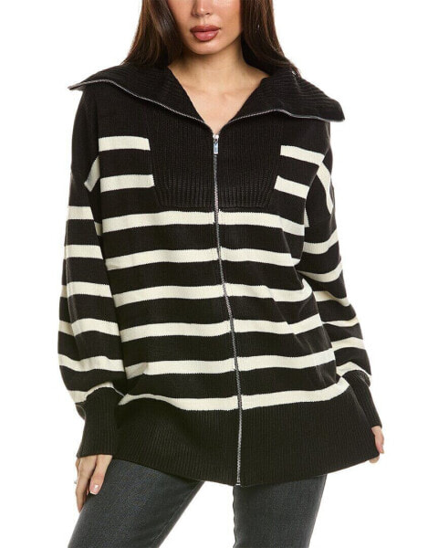 Weworewhat Striped Sweater Women's Black S/M