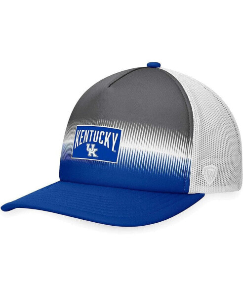 Men's Royal, Gray Kentucky Wildcats Daybreak Foam Trucker Adjustable Hat