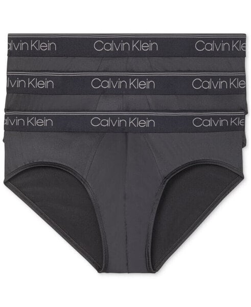 Men's 3-Pack Microfiber Stretch Low-Rise Briefs Underwear