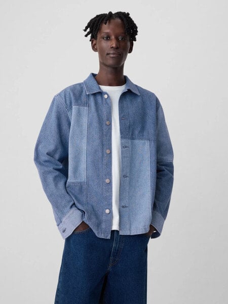 Patchwork Denim Shirt