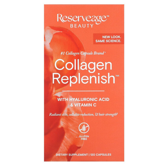 Reserveage Nutrition, Collagen Replenish, 120 капсул