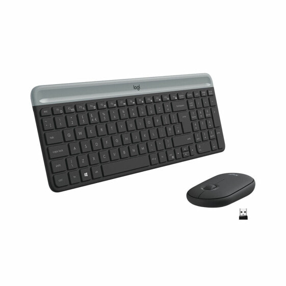 Клавиатура и мышь Logitech 920-009198 Чёрный Серый Испанская Qwerty