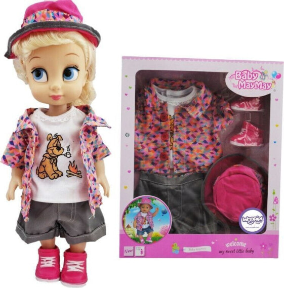 Детский кукольный комплект Woopie "Пес" с курткой и шапочкой 43-46 см.