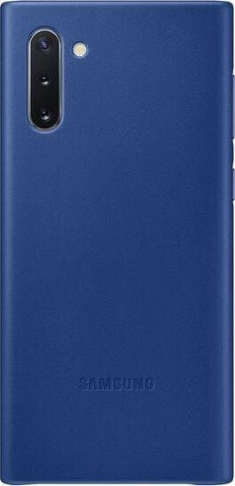 Чехол для смартфона Samsung Galaxy Note 10, синий, кожаный