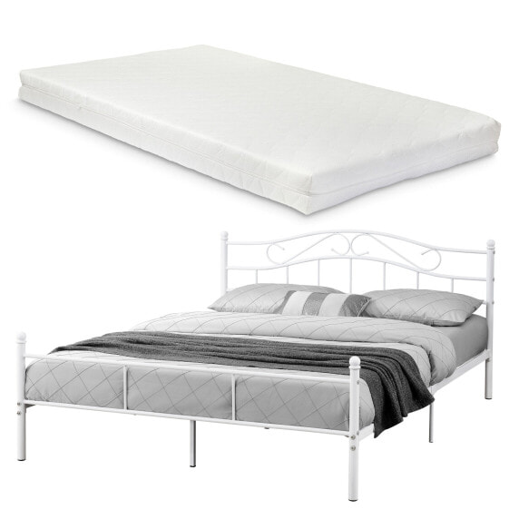 Metallbett Florenz mit Matratze