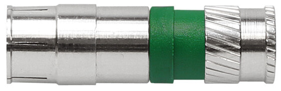 axing CKK00748 - IEC - Male - Green - Silver - 1 pc(s)