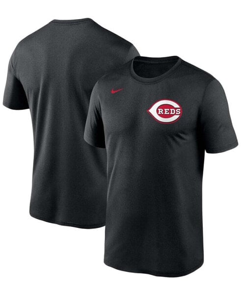 Футболка мужская Nike Черная с надписью Cincinnati Reds Wordmark