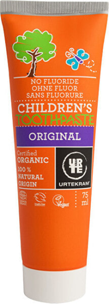 Urtekram Childrens Bio Toothpaste Детская зубная паста без фтора 75 мл