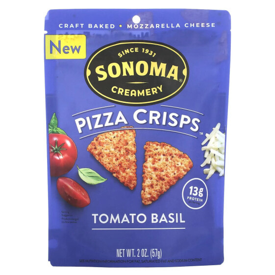 Pizza Crisps, Tomato Basil, 2 oz (57 g)