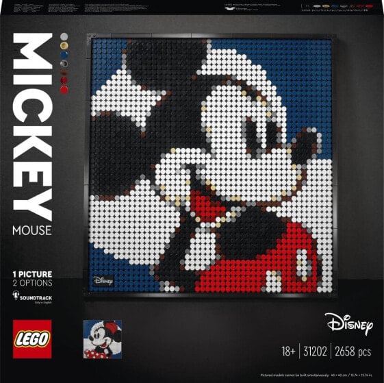 Lego Art Мозаика Диснея Микки-Маус 31202 для взрослых и декора стены