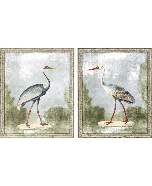 Cranes I Wall Art Set, 2 Piece