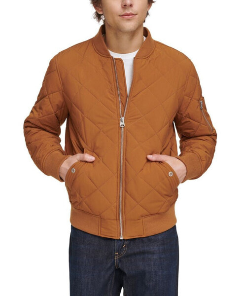 Men's Quilted Fashion Bomber Jacket