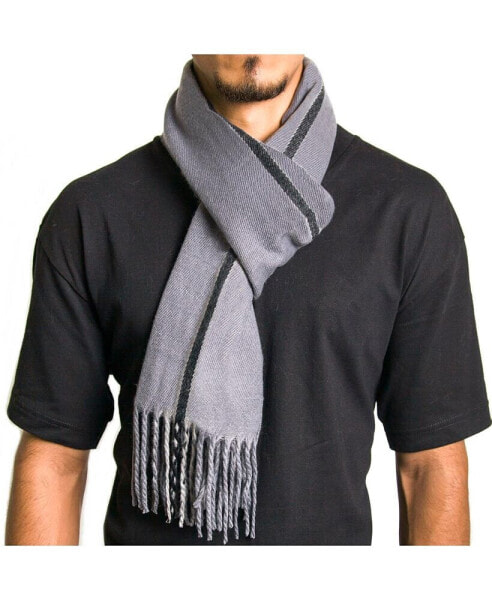 Men's Scarf Soft 80 Inch Long Warm Scarves Plaids Winter Shawl