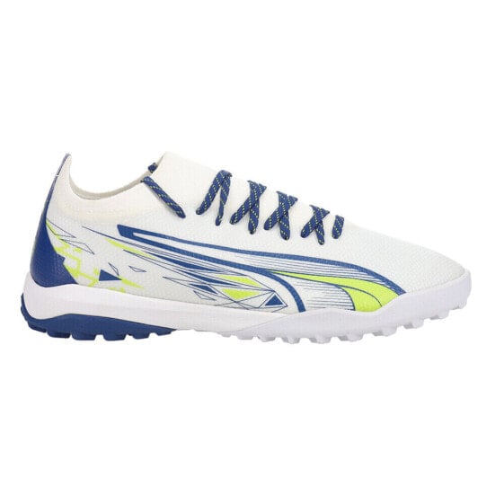 Puma Ultra Match Cp Turf Soccer Mens Blue, White, Yellow Sneakers Athletic Shoes