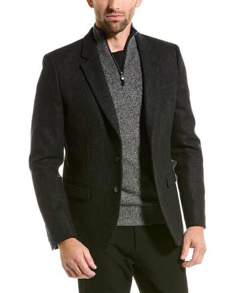 The Kooples Wool-Blend Blazer Men's Black 46