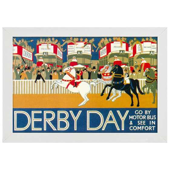 Bilderrahmen Poster 1928 Derby Day