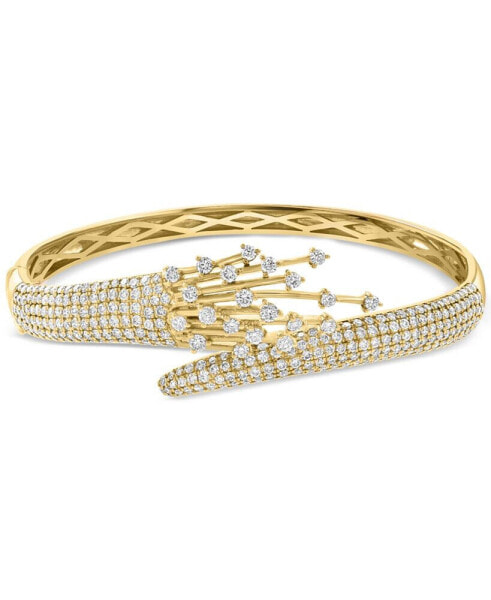 EFFY® Diamond Pavé Flared Bangle Bracelet (4-1/8 ct. t.w.) in 14k Gold