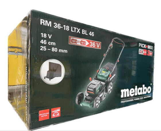 Metabo RM 36-18 LTX BL 46 18V Akku-Rasenmäher 2 x 5.2 Ah Akkus 601606650