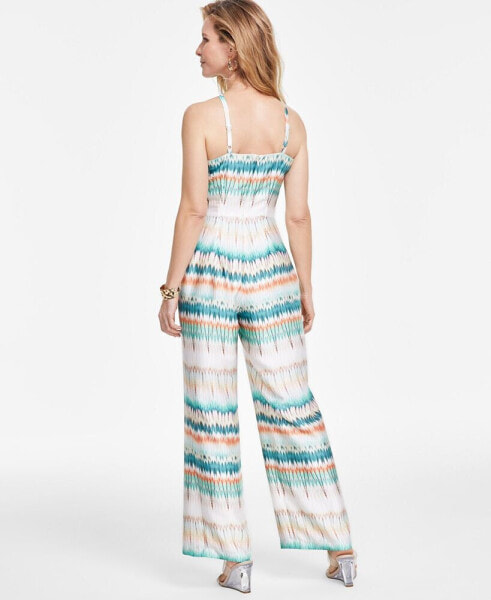 Women's Tie-Dyed Halter Jumpsuit, Created for Macy's