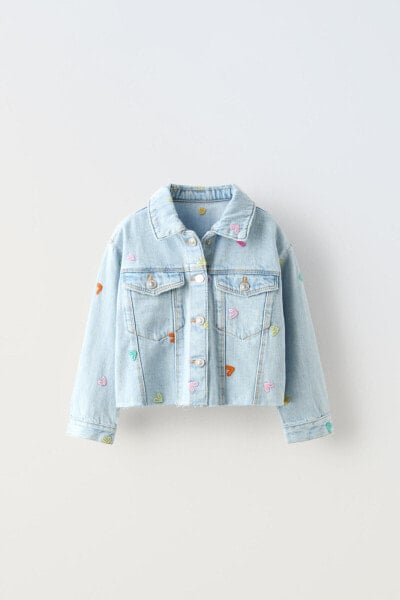 Embroidered denim jacket