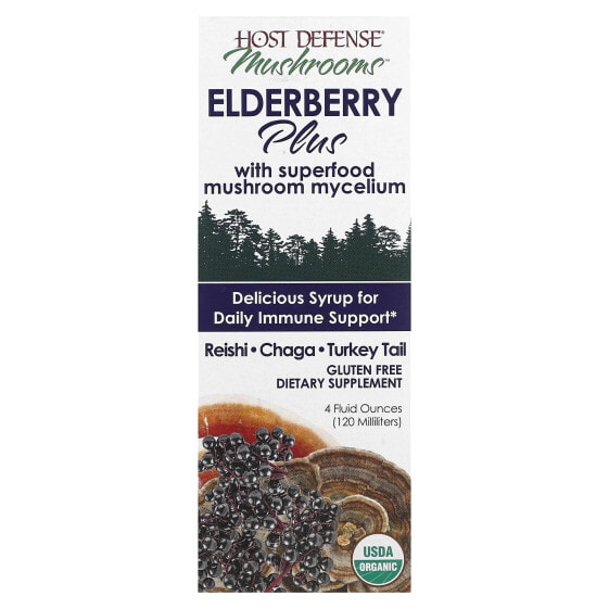 Mushrooms™, Elderberry Plus Syrup, 4 fl oz (120 ml)