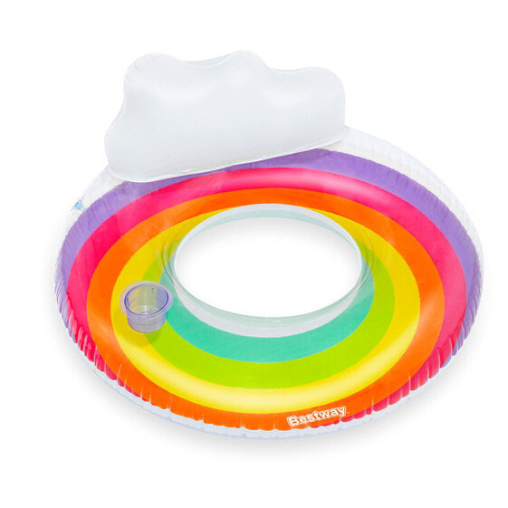 Надувное кольцо Bestway Разноцветное Радужное Ø 107 см