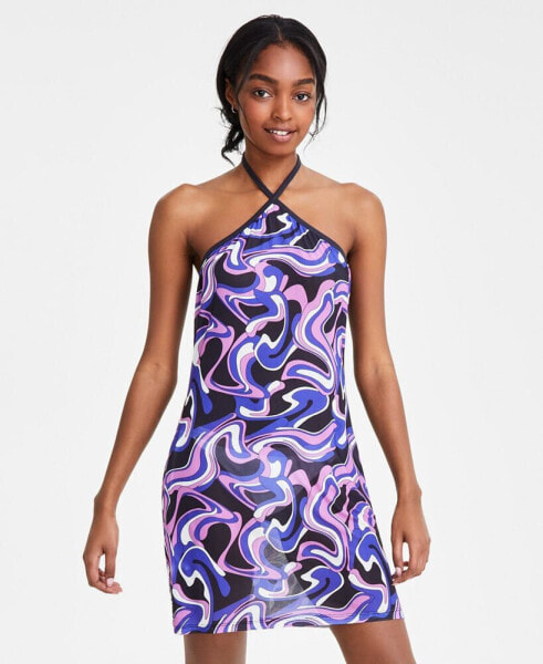 Платье для купания без рукавов с высоким воротником Miken Juniors, созданное для Macy's