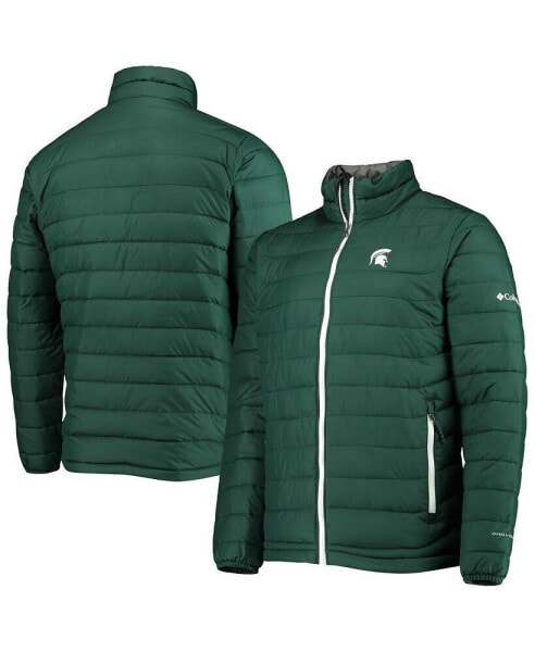 Куртка Columbia мужская Зеленая Michigan State Spartans Powder Lite Omni-Heat Reflective Full-Zip