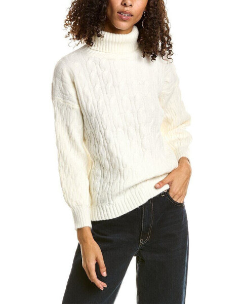 70/21 Cable Knit Sweater Women's White Os