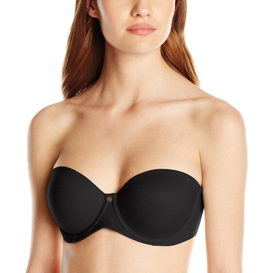 Betsey Johnson 156096 Women's Forever Perfect Strapless Soft Black Bra Size 34DD