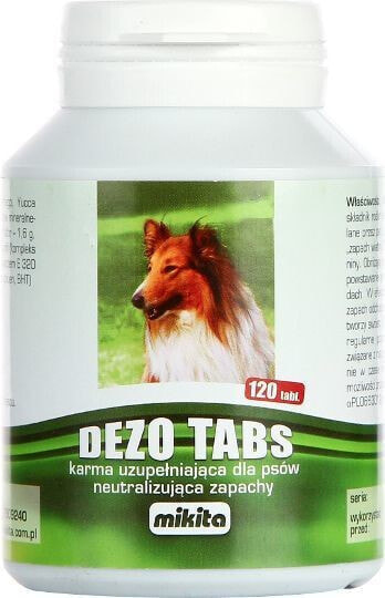 Витамины и добавки для собак MIKITA DEZO-TABS 120 шт