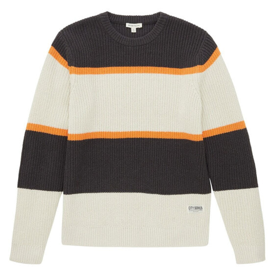 TOM TAILOR 1037956 Striped Knit Sweater