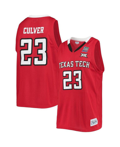 Men's Jarrett Culver Red Texas Tech Red Raiders Alumni Commemorative Replica Basketball Jersey