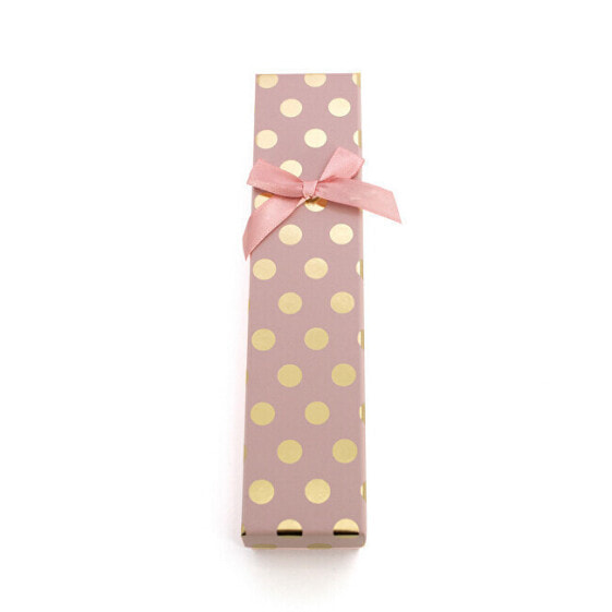 Pink gift box with gold dots KP7-20