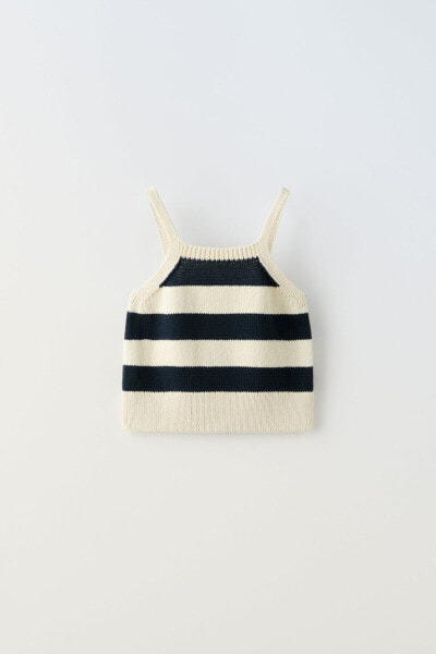 Striped knit top