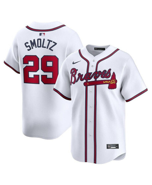 Men's John Smoltz White Atlanta Braves Home Limited Player Jersey