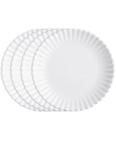 Melamine Patio Luxe Lightweight 9" Salad Plate Set/4