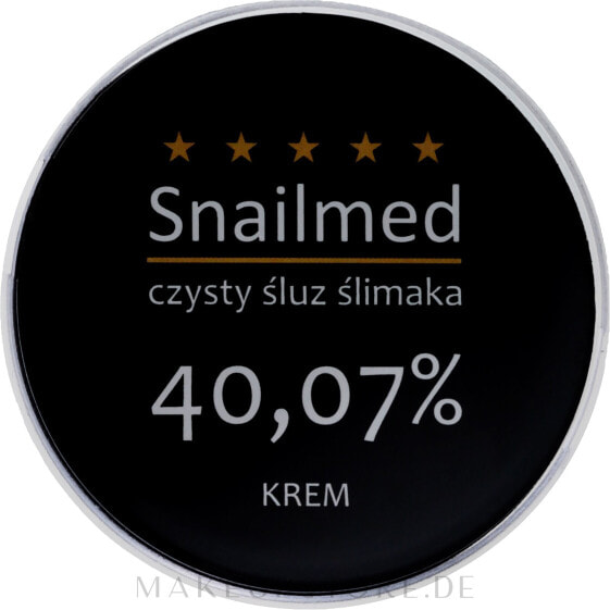 Gesichtscreme mit Schneckenschleim und Hyaluronsäure im Glas - Snailmed Royal Quality 15 ml