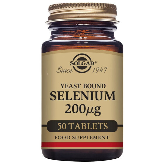 SOLGAR Selenium 200mcgr Yeast Bound 50 Units