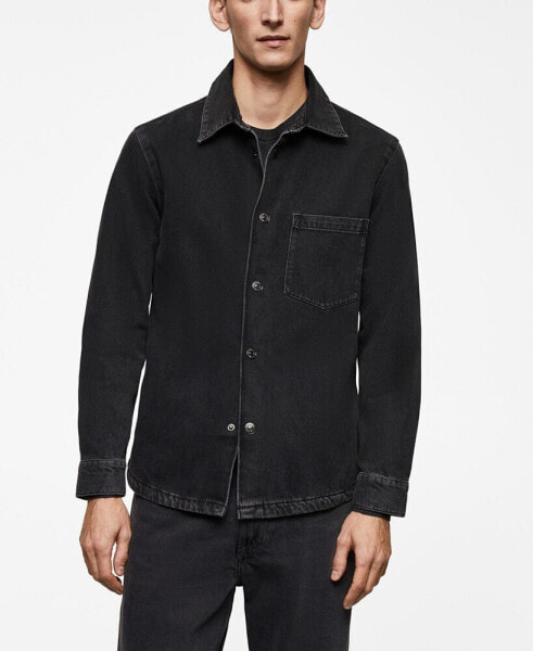 Men's Pocket Denim Overshirt