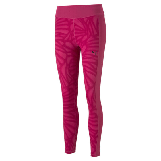 Puma Favorite Printed High Waisted 78 Training Leggings Womens Pink Athletic Cas