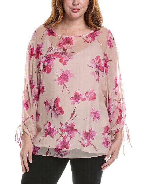 Marina Rinaldi Plus Fiaba Silk Top Women's