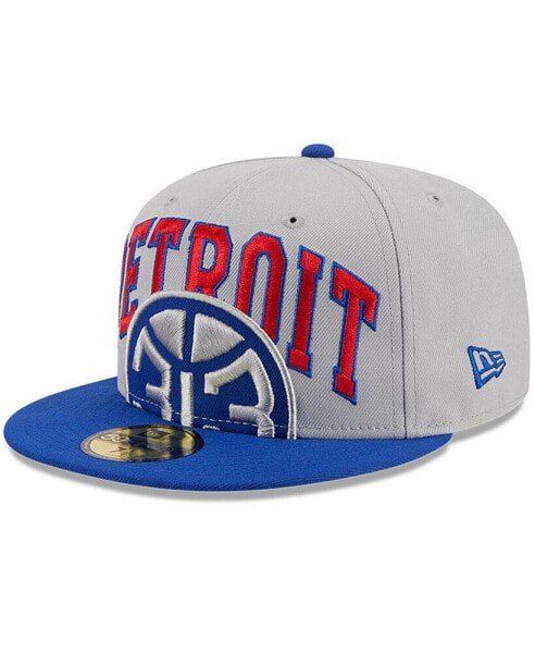 Men's Gray, Blue Detroit Pistons Tip-Off Two-Tone 59FIFTY Fitted Hat