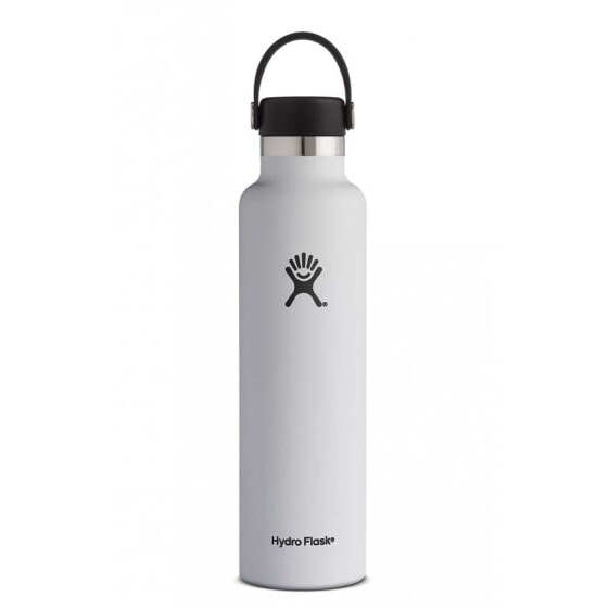 Термос Hydro Flask Standard Mouth 710 мл черный 24 часа поддержания холода - спортивный и стильный