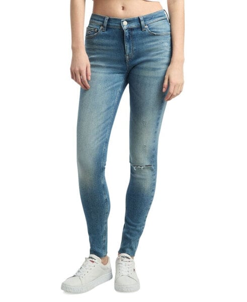 Women's Nora Mid-Rise Distressed Skinny Jeans