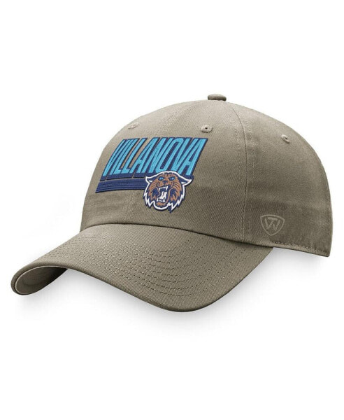 Men's Khaki Villanova Wildcats Slice Adjustable Hat