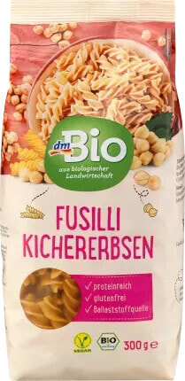 Nudeln, Fusilli aus Kichererbsen, 300 g