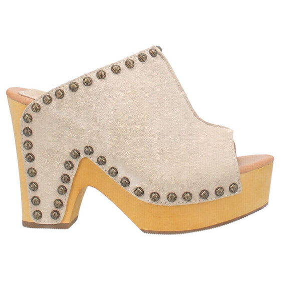 Dingo Peace N' Love Studded Peep Toe Mule Clogs Womens Size 11 M DI153-275