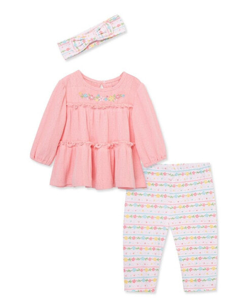 Платье Little Me Garland Tunic Set.